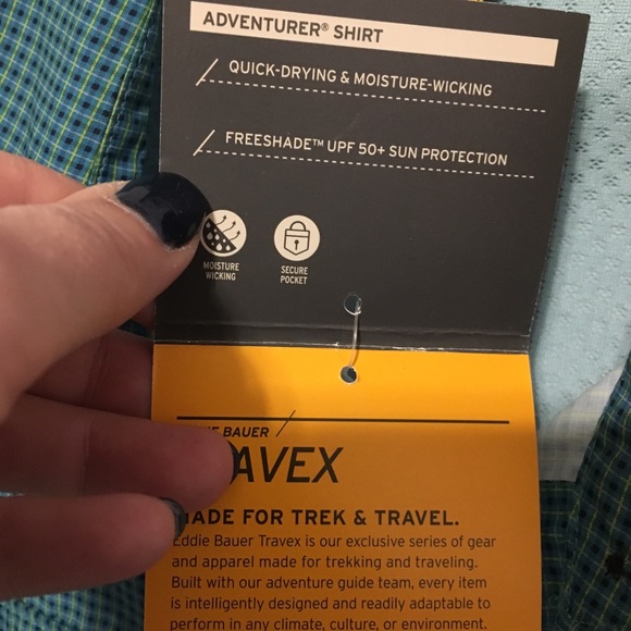 NWT Eddie Bauer M Adventurer shirt - Picture 4 of 6